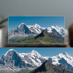 Eiger, Mönch & Jungfrau (Bernese Alps, Switzerland) Sculpted Peaks