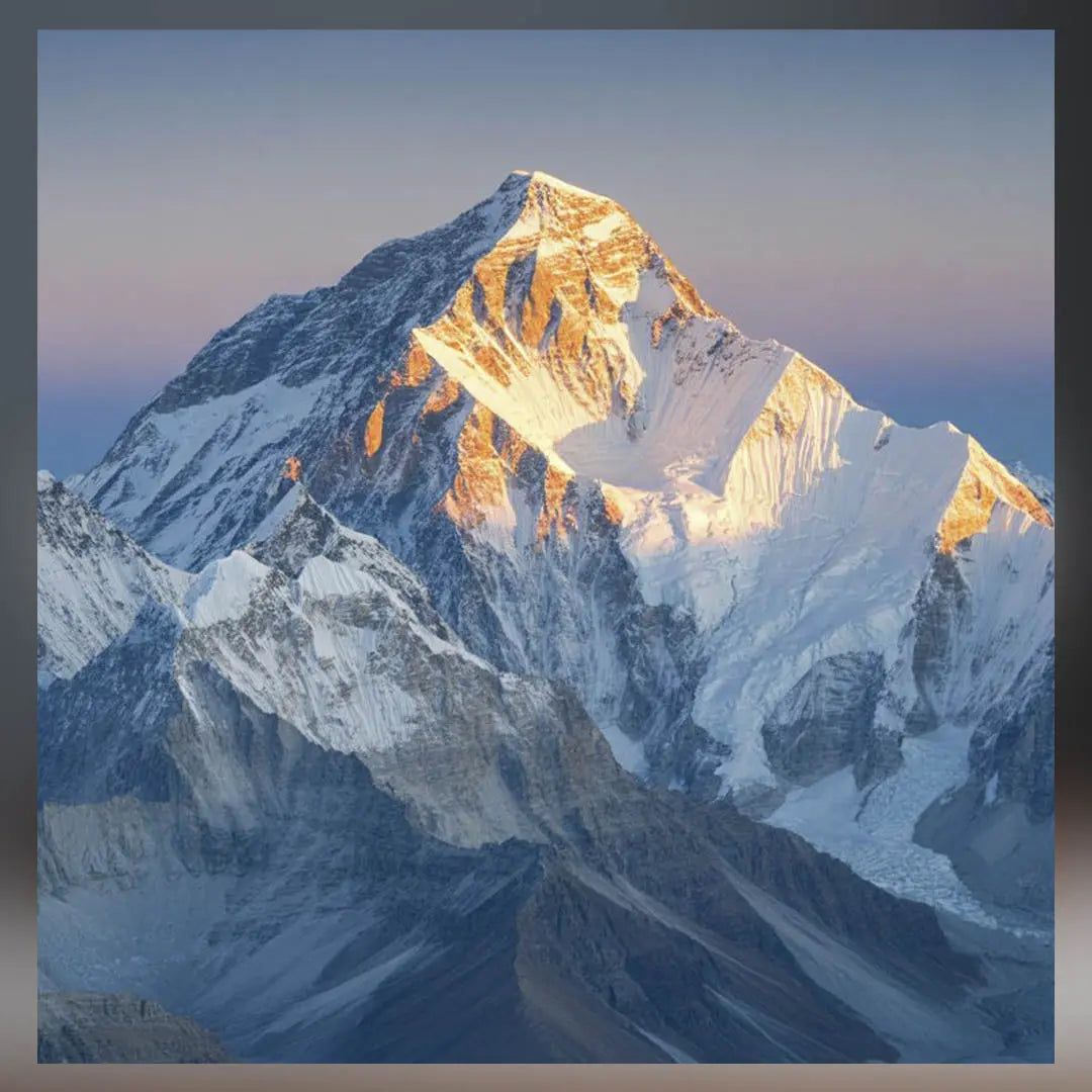 Everest Sculpture w/ Round Bottom (Mahalangur Himal, Nepal–Tibet) Sculpted Peaks
