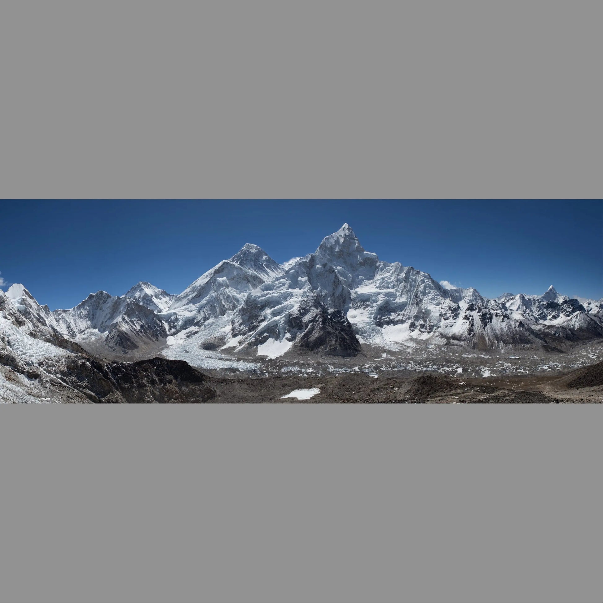 Everest and Nuptse (Panoramic View, Kala Patthar, Nepal - Imperfect Sculpture) - IMPF 344 Sculpted Peaks