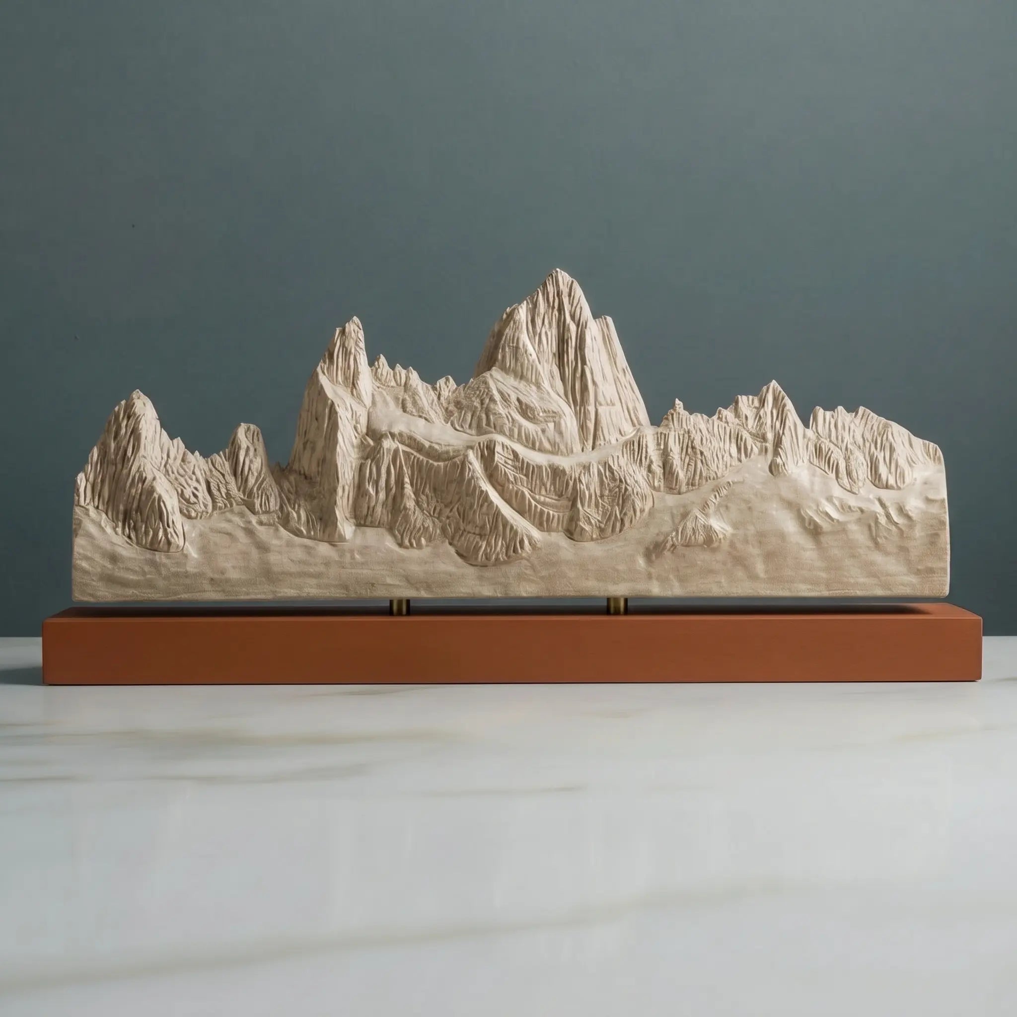 Fitz Roy Panorama Sculpture Sculpted Peaks
