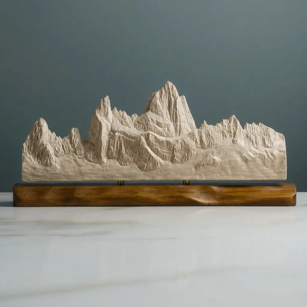 Fitz Roy Panorama Sculpture Sculpted Peaks