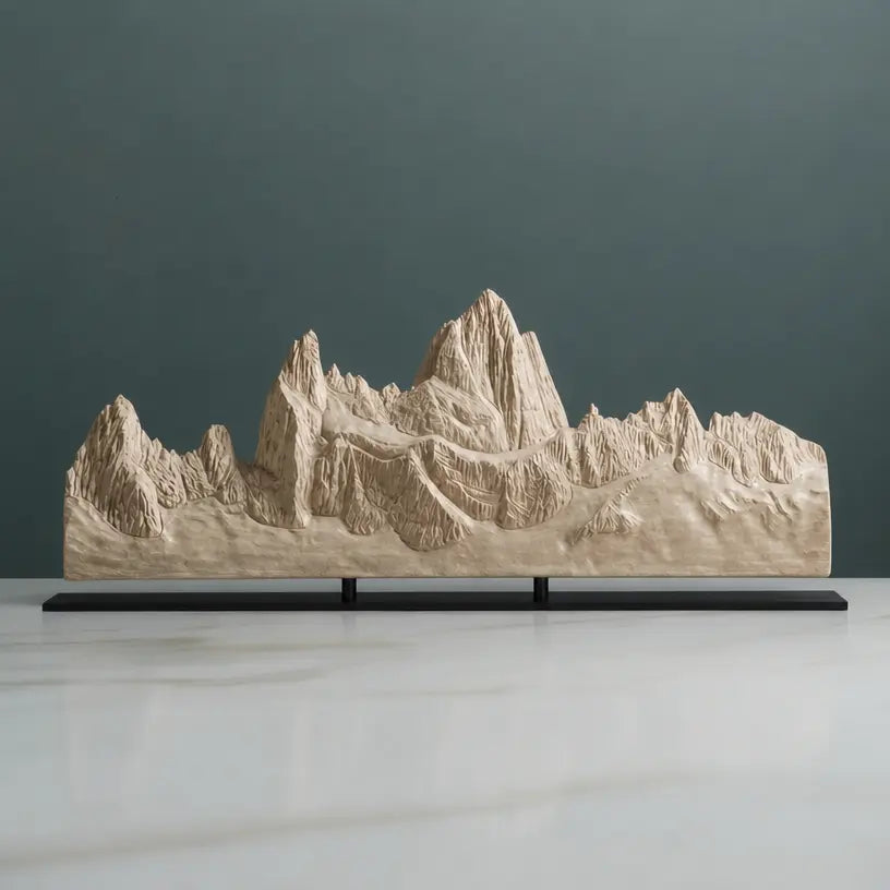 Fitz Roy Panorama Sculpture Sculpted Peaks