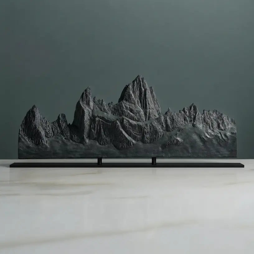 Fitz Roy Panorama Sculpture Sculpted Peaks