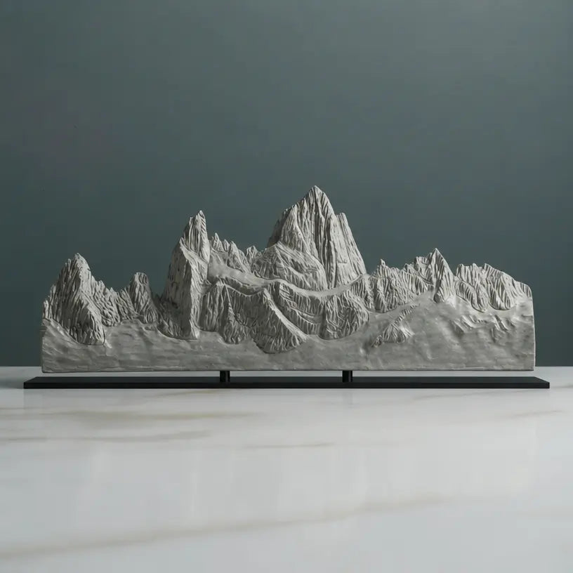 Fitz Roy Panorama Sculpture Sculpted Peaks