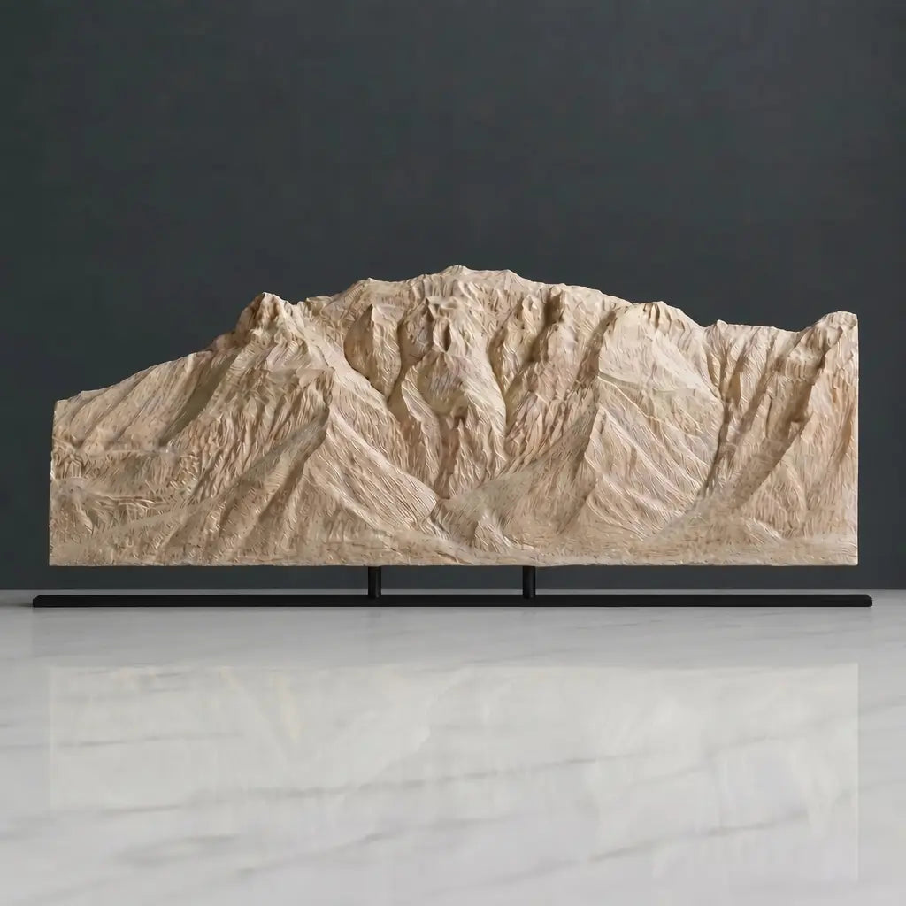 Franklin Mountains Sculpture (East View, El Paso, Texas) Sculpted Peaks