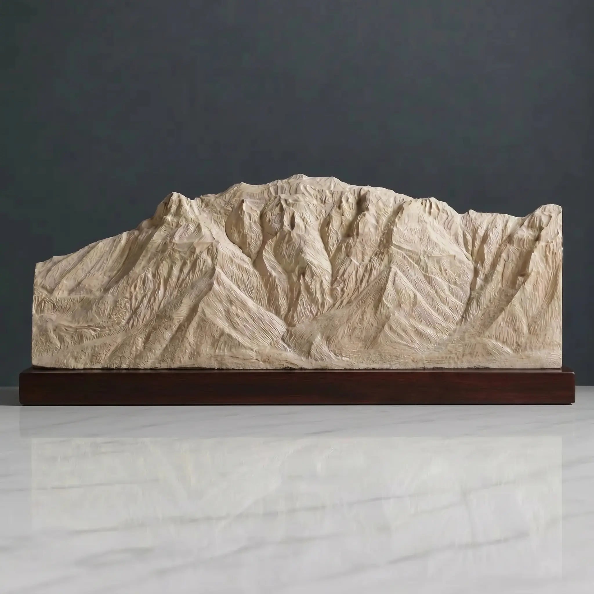 Franklin Mountains Sculpture (East View, El Paso, Texas) Sculpted Peaks