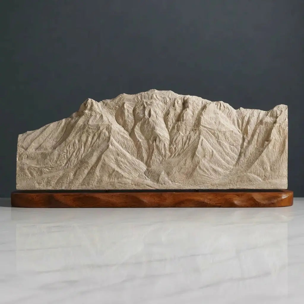 Franklin Mountains Sculpture (East View, El Paso, Texas) Sculpted Peaks
