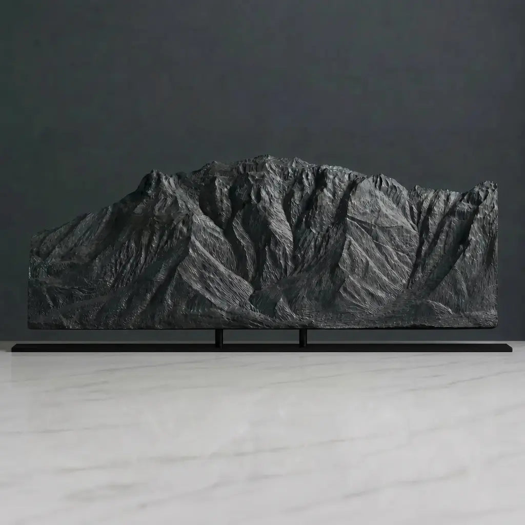 Franklin Mountains Sculpture (East View, El Paso, Texas) Sculpted Peaks
