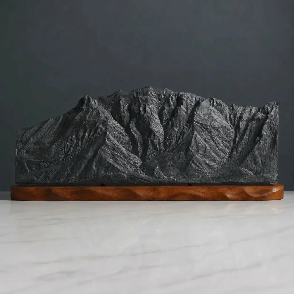 Franklin Mountains Sculpture (East View, El Paso, Texas) Sculpted Peaks