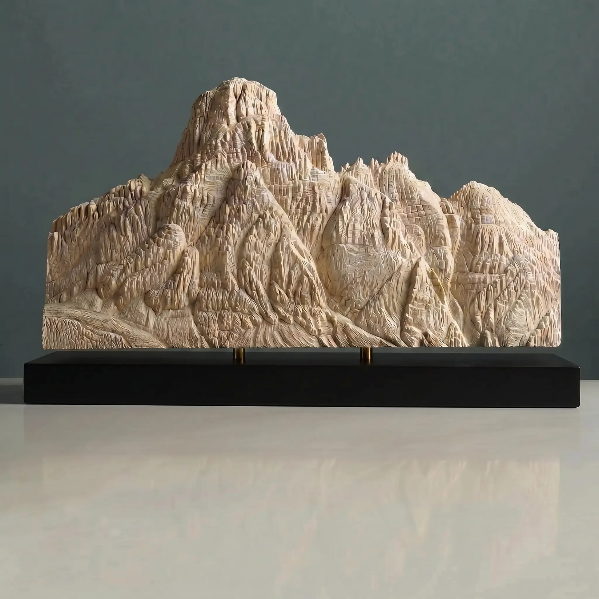 Giau Pass Sculpture (Dolomites, Squared Bottom) Sculpted Peaks