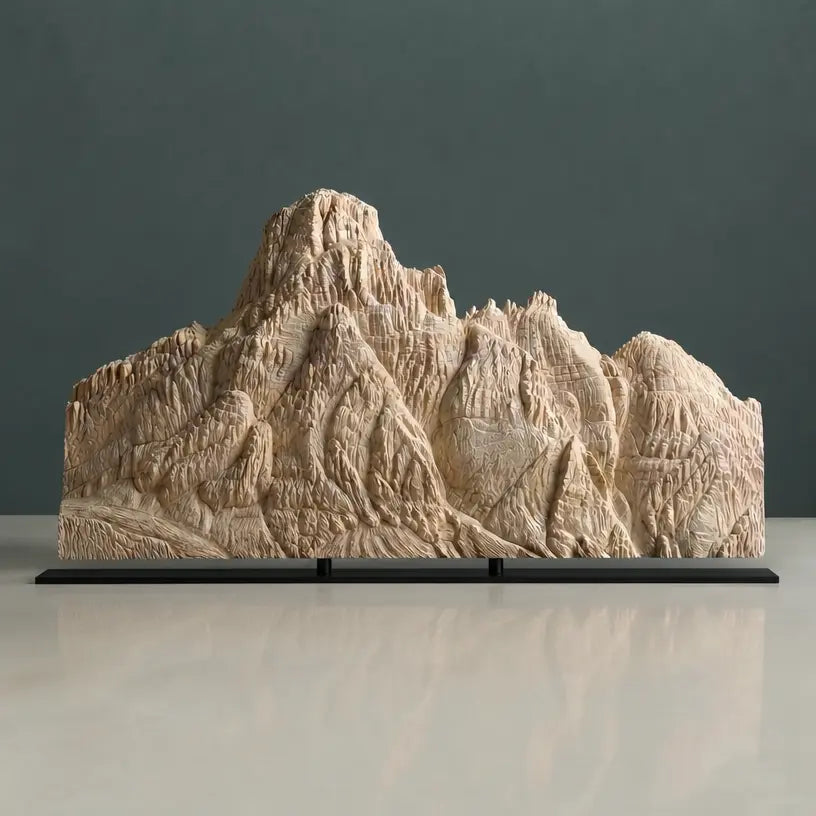 Giau Pass Sculpture (Dolomites, Squared Bottom) Sculpted Peaks