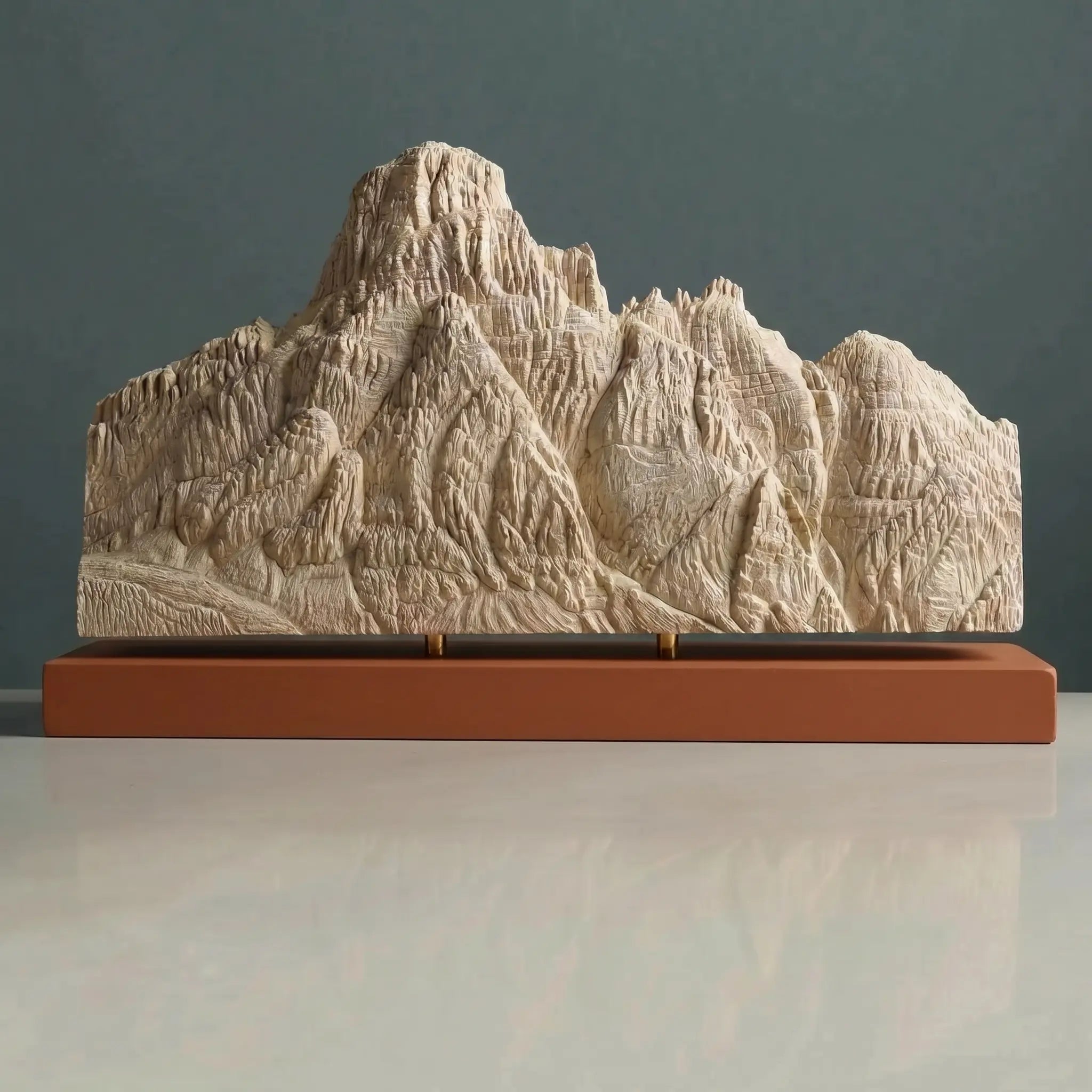 Giau Pass Sculpture (Dolomites, Squared Bottom) Sculpted Peaks