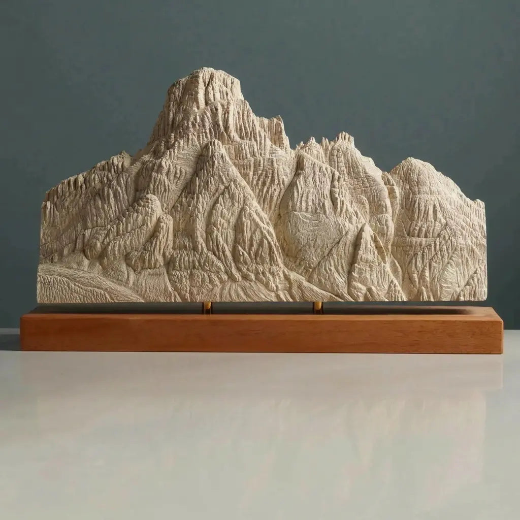 Giau Pass Sculpture (Dolomites, Squared Bottom) Sculpted Peaks