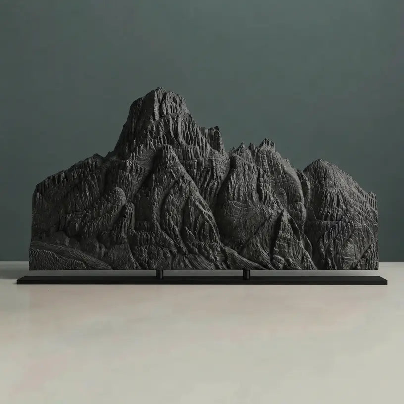 Giau Pass Sculpture (Dolomites, Squared Bottom) Sculpted Peaks