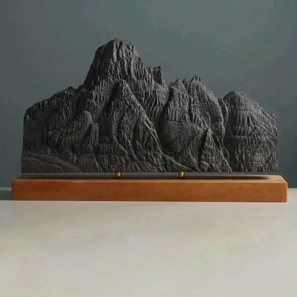 Giau Pass Sculpture (Dolomites, Squared Bottom) Sculpted Peaks