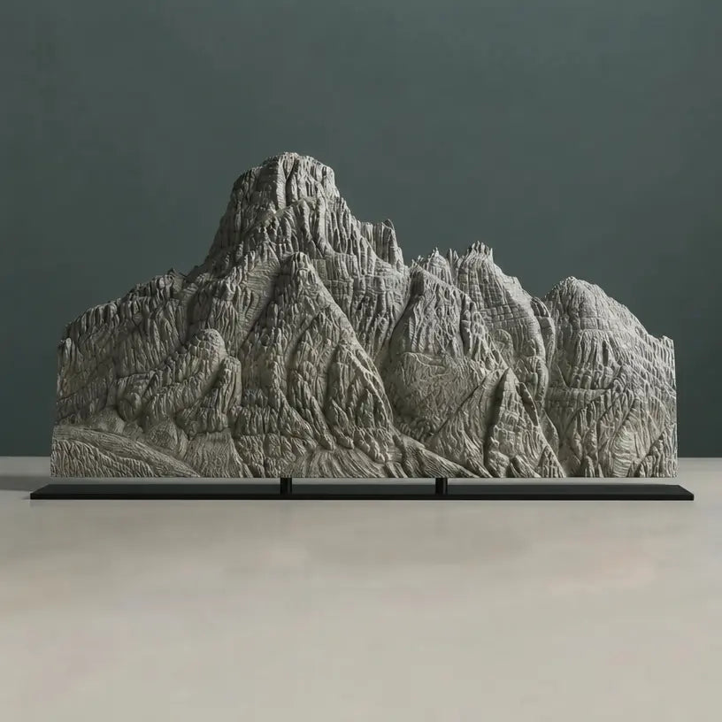 Giau Pass Sculpture (Dolomites, Squared Bottom) Sculpted Peaks