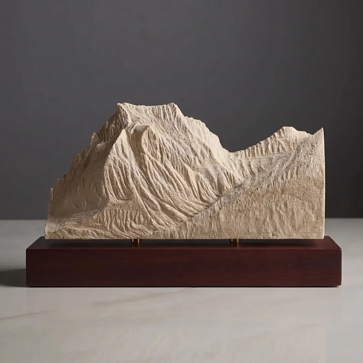 Going-to-the-Sun Mountain Sculpture (View from Lake Mary, Montana) Sculpted Peaks