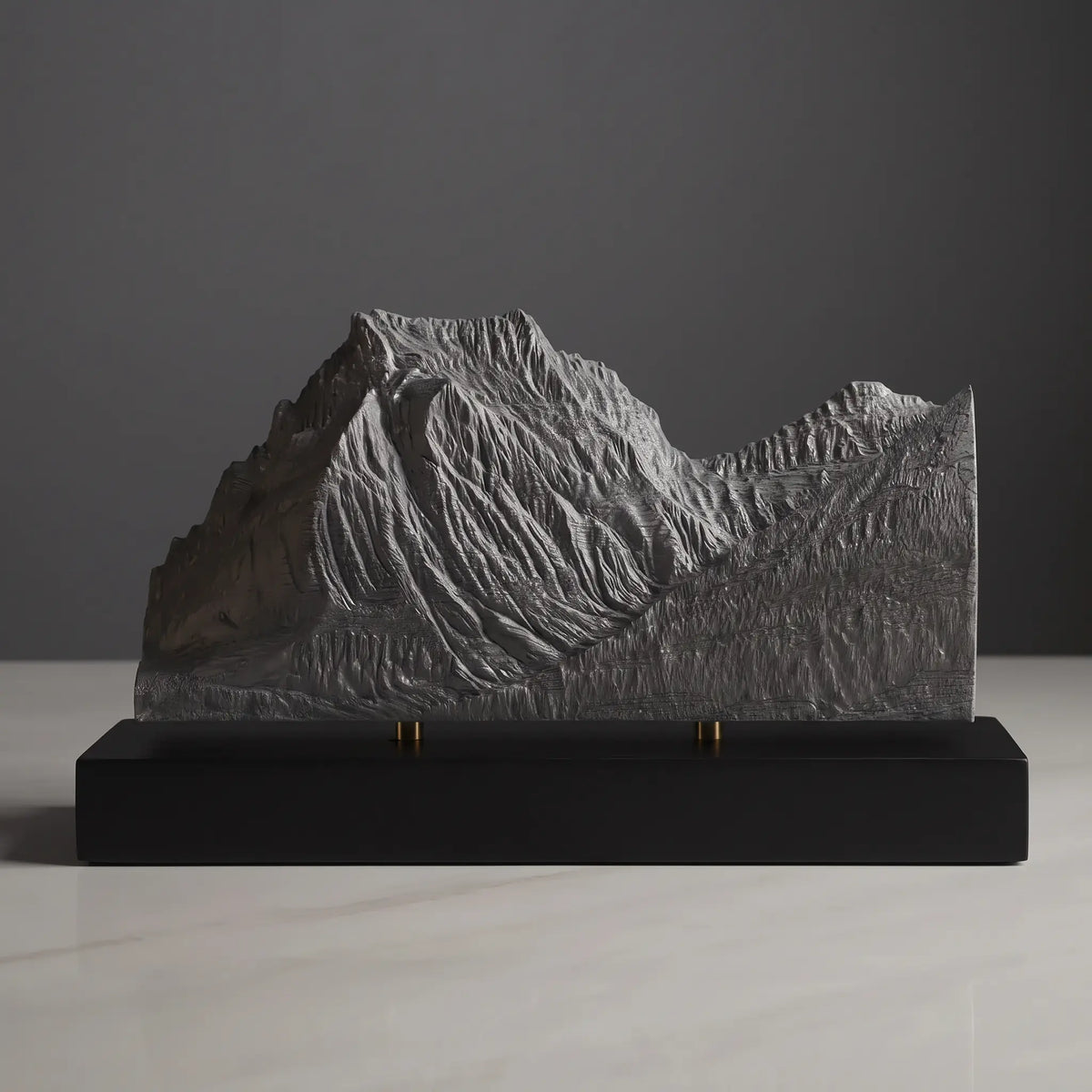 Going-to-the-Sun Mountain Sculpture (View from Lake Mary, Montana) Sculpted Peaks