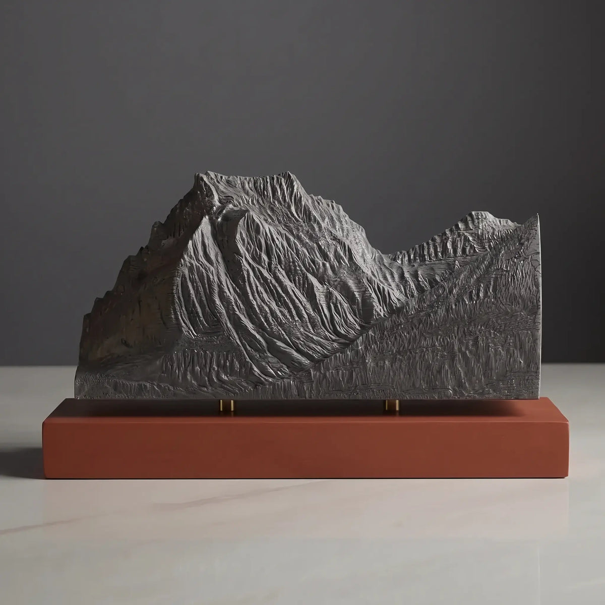 Going-to-the-Sun Mountain Sculpture (View from Lake Mary, Montana) Sculpted Peaks