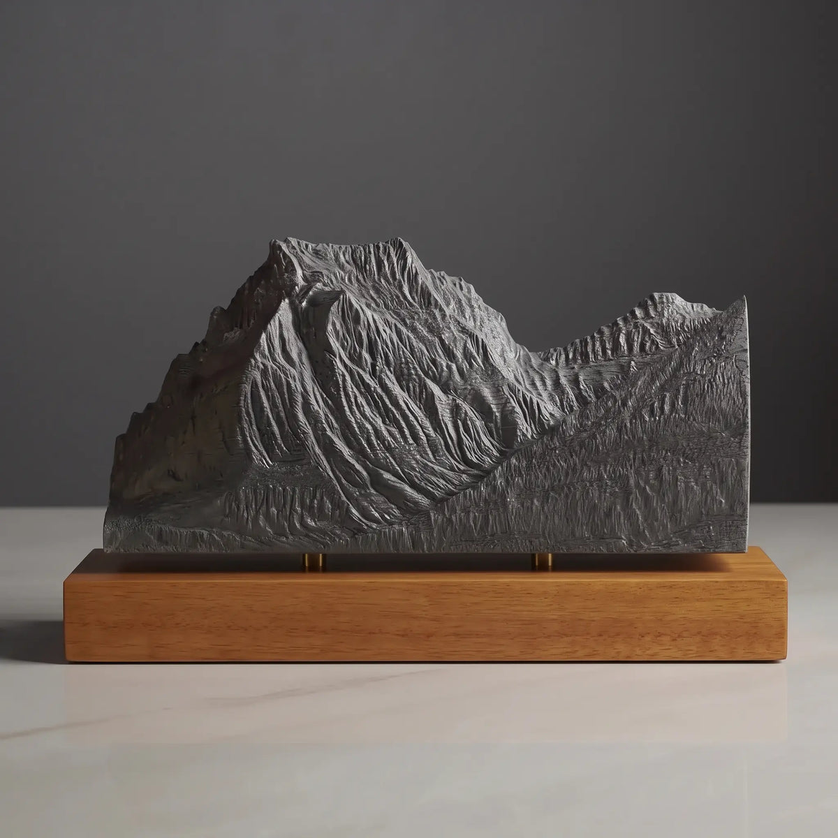 Going-to-the-Sun Mountain Sculpture (View from Lake Mary, Montana) Sculpted Peaks