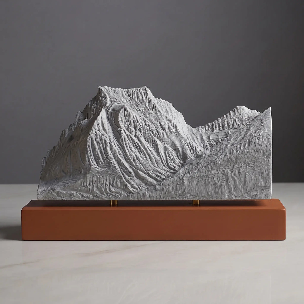 Going-to-the-Sun Mountain Sculpture (View from Lake Mary, Montana) Sculpted Peaks