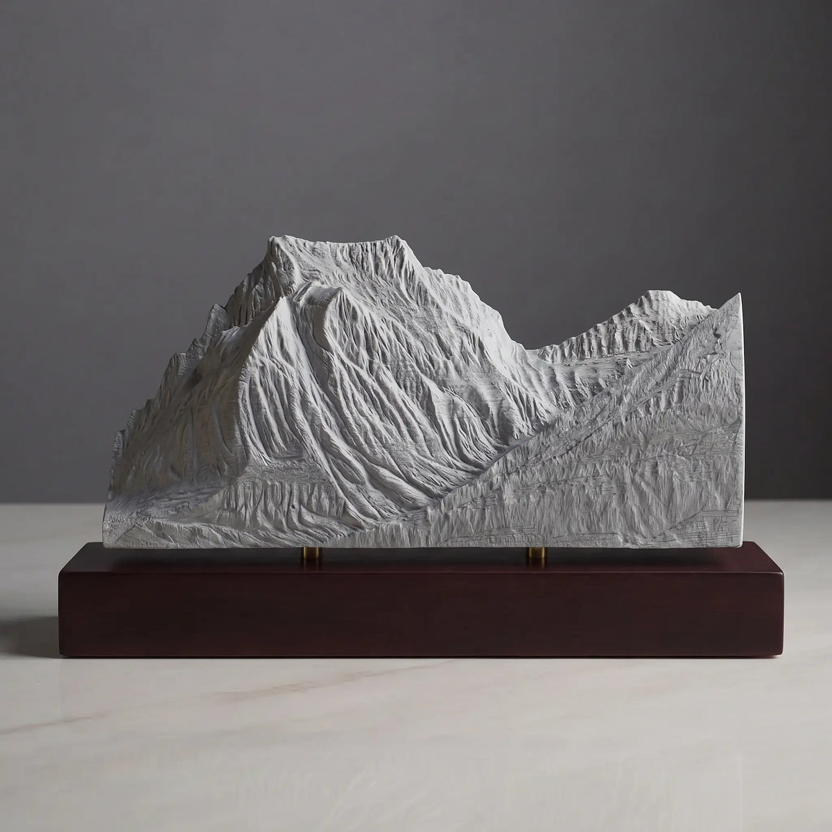 Going-to-the-Sun Mountain Sculpture (View from Lake Mary, Montana) Sculpted Peaks
