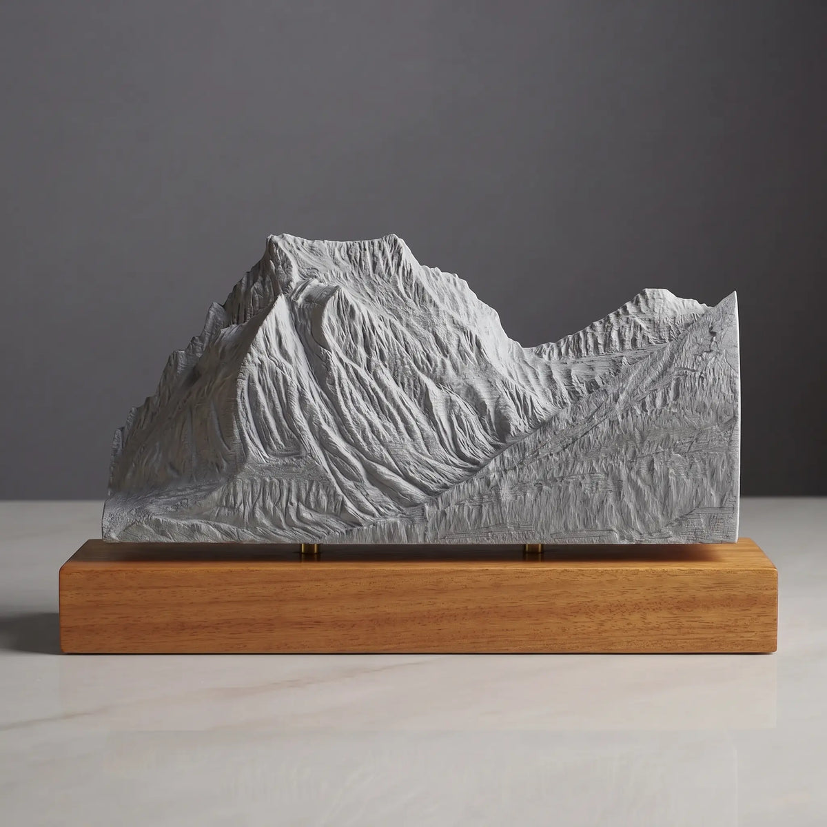 Going-to-the-Sun Mountain Sculpture (View from Lake Mary, Montana) Sculpted Peaks
