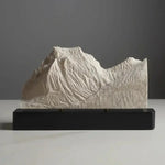 Going-to-the-Sun Mountain Sculpture (View from Lake Mary, Montana) Sculpted Peaks