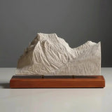 Going-to-the-Sun Mountain Sculpture (View from Lake Mary, Montana) Sculpted Peaks
