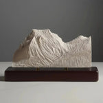 Going-to-the-Sun Mountain Sculpture (View from Lake Mary, Montana) Sculpted Peaks