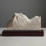 Going-to-the-Sun Mountain Sculpture (View from Lake Mary, Montana) Sculpted Peaks