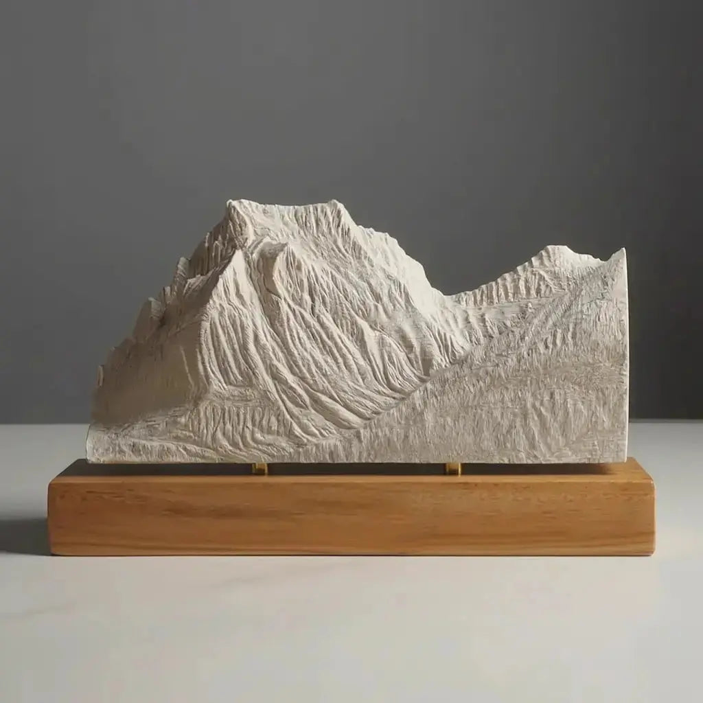 Going-to-the-Sun Mountain Sculpture (View from Lake Mary, Montana) Sculpted Peaks