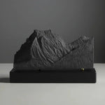 Going-to-the-Sun Mountain Sculpture (View from Lake Mary, Montana) Sculpted Peaks