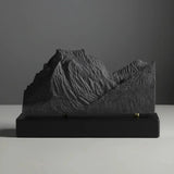 Going-to-the-Sun Mountain Sculpture (View from Lake Mary, Montana) Sculpted Peaks