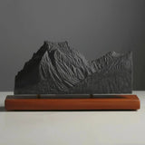 Going-to-the-Sun Mountain Sculpture (View from Lake Mary, Montana) Sculpted Peaks