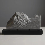 Going-to-the-Sun Mountain Sculpture (View from Lake Mary, Montana) Sculpted Peaks