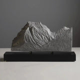 Going-to-the-Sun Mountain Sculpture (View from Lake Mary, Montana) Sculpted Peaks
