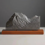 Going-to-the-Sun Mountain Sculpture (View from Lake Mary, Montana) Sculpted Peaks
