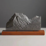 Going-to-the-Sun Mountain Sculpture (View from Lake Mary, Montana) Sculpted Peaks