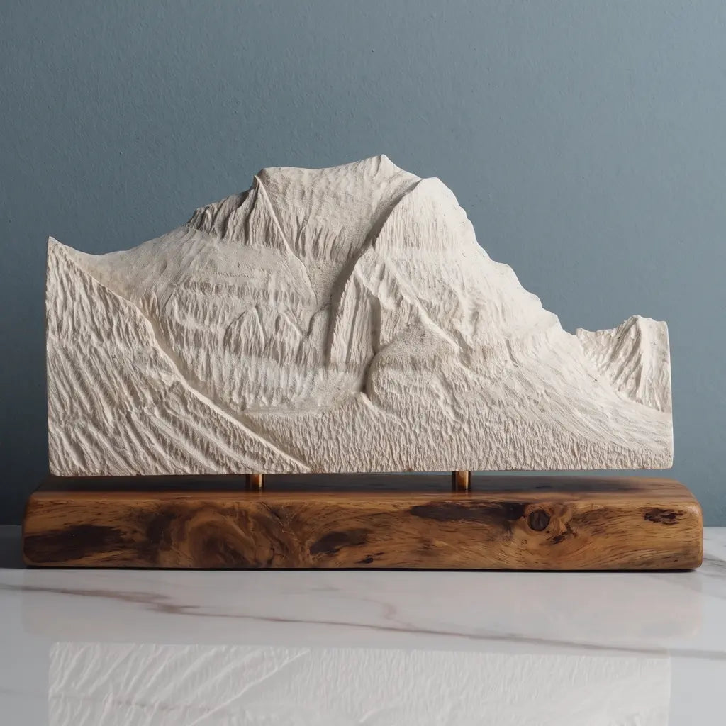 Going-to-the-Sun Mountain Sculpture - West Face Sculpted Peaks