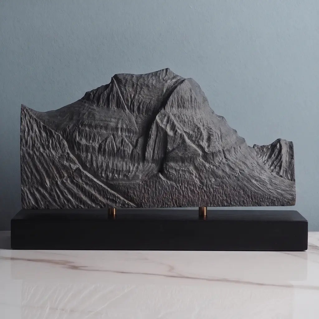 Going-to-the-Sun Mountain Sculpture - West Face Sculpted Peaks