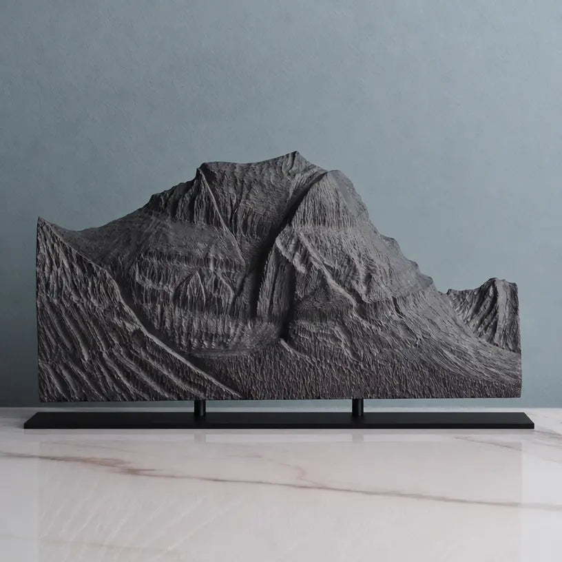 Going-to-the-Sun Mountain Sculpture - West Face Sculpted Peaks
