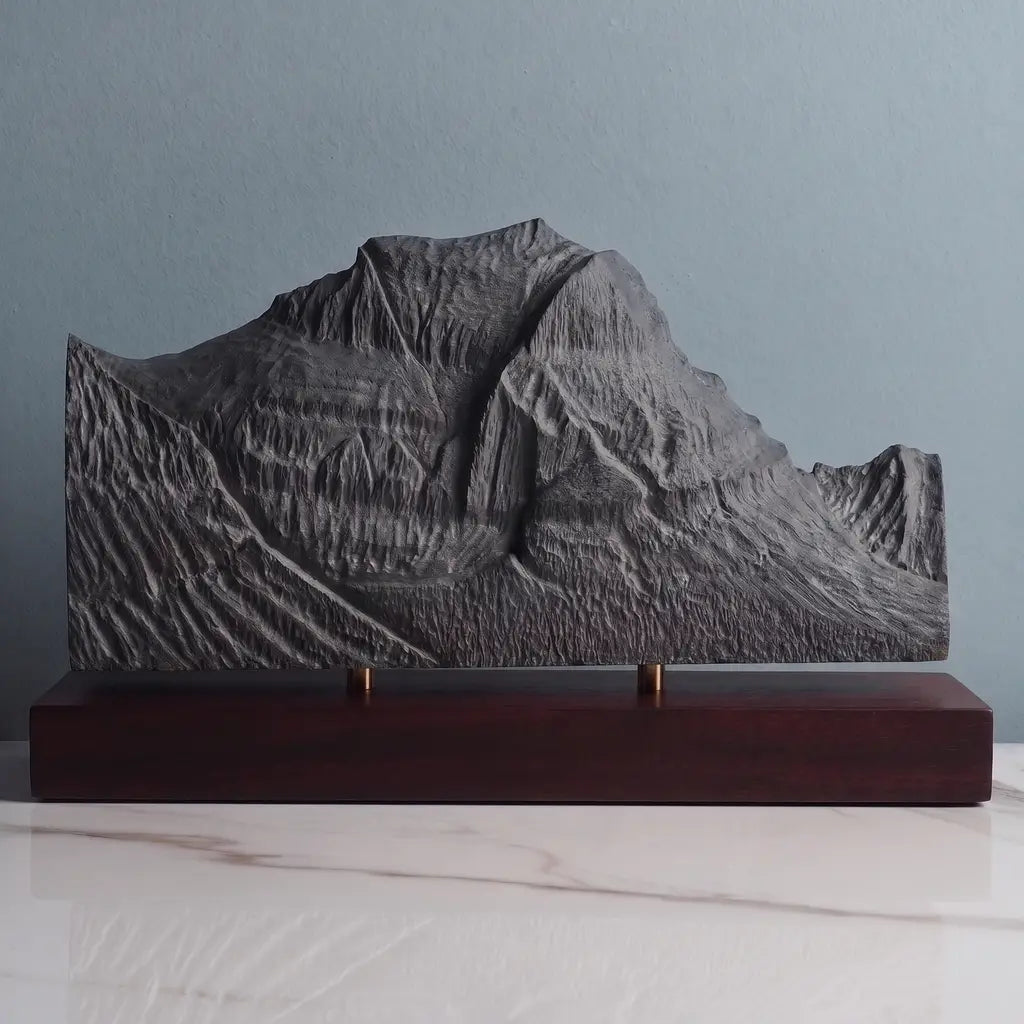Going-to-the-Sun Mountain Sculpture - West Face Sculpted Peaks