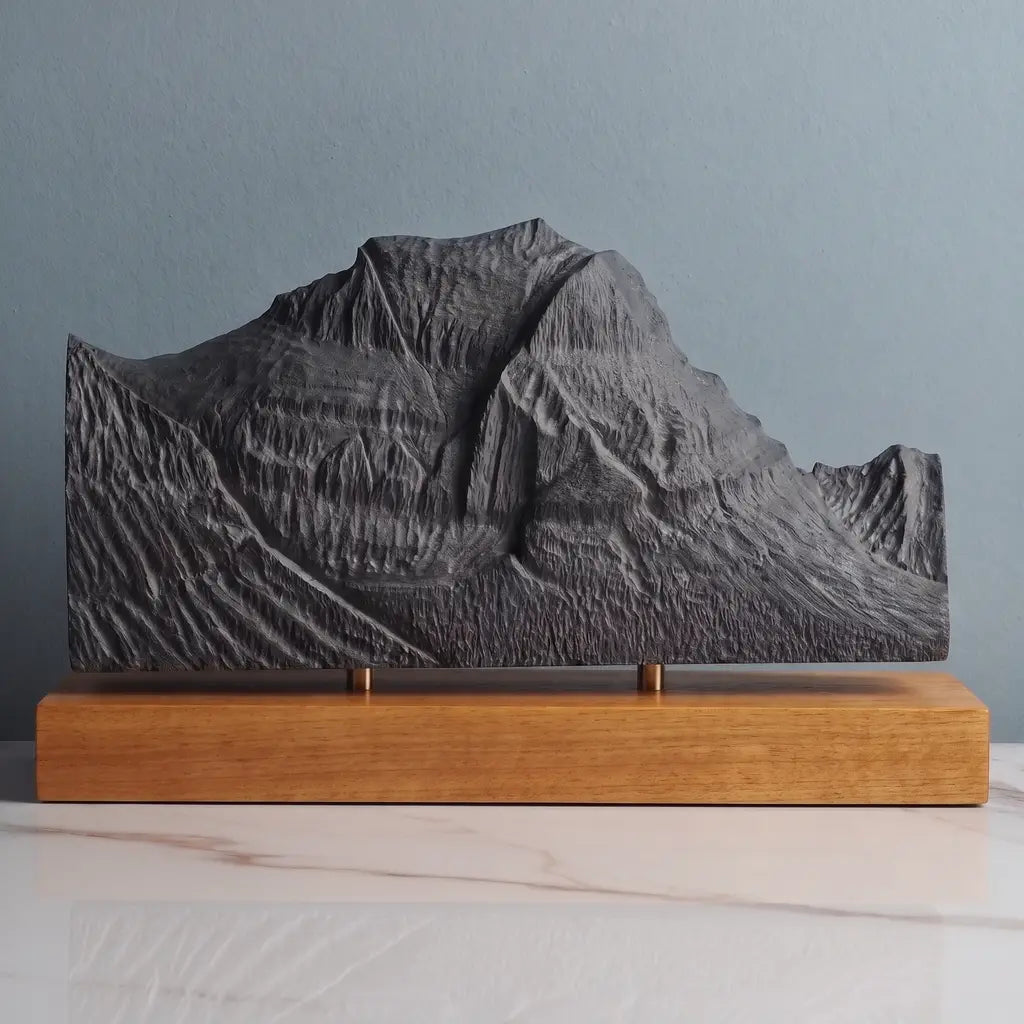 Going-to-the-Sun Mountain Sculpture - West Face Sculpted Peaks