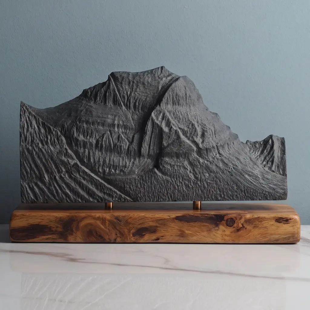 Going-to-the-Sun Mountain Sculpture - West Face Sculpted Peaks