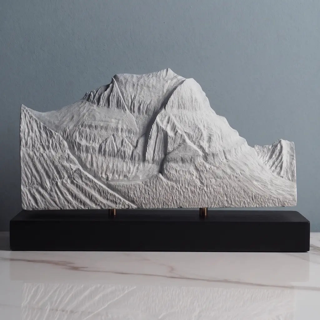 Going-to-the-Sun Mountain Sculpture - West Face Sculpted Peaks