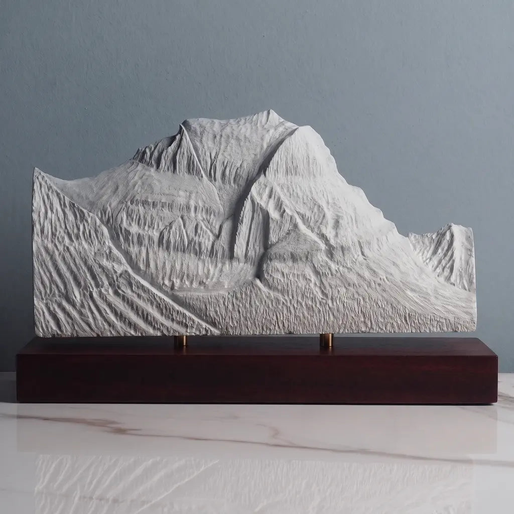 Going-to-the-Sun Mountain Sculpture - West Face Sculpted Peaks