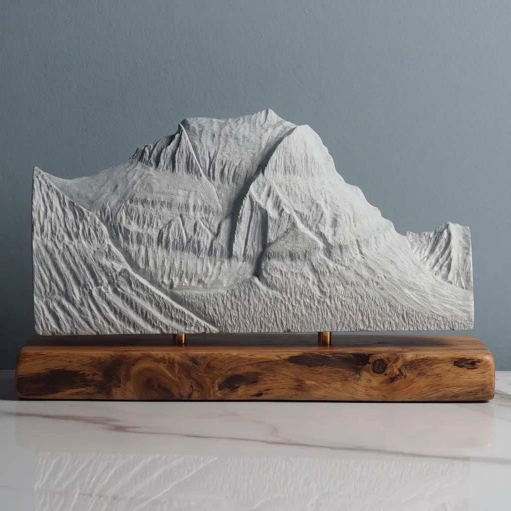 Going-to-the-Sun Mountain Sculpture - West Face Sculpted Peaks