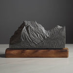 Going-to-the-Sun Mountain (View from Lake Mary, Glacier National Park, Montana) Sculpture Sculpted Peaks