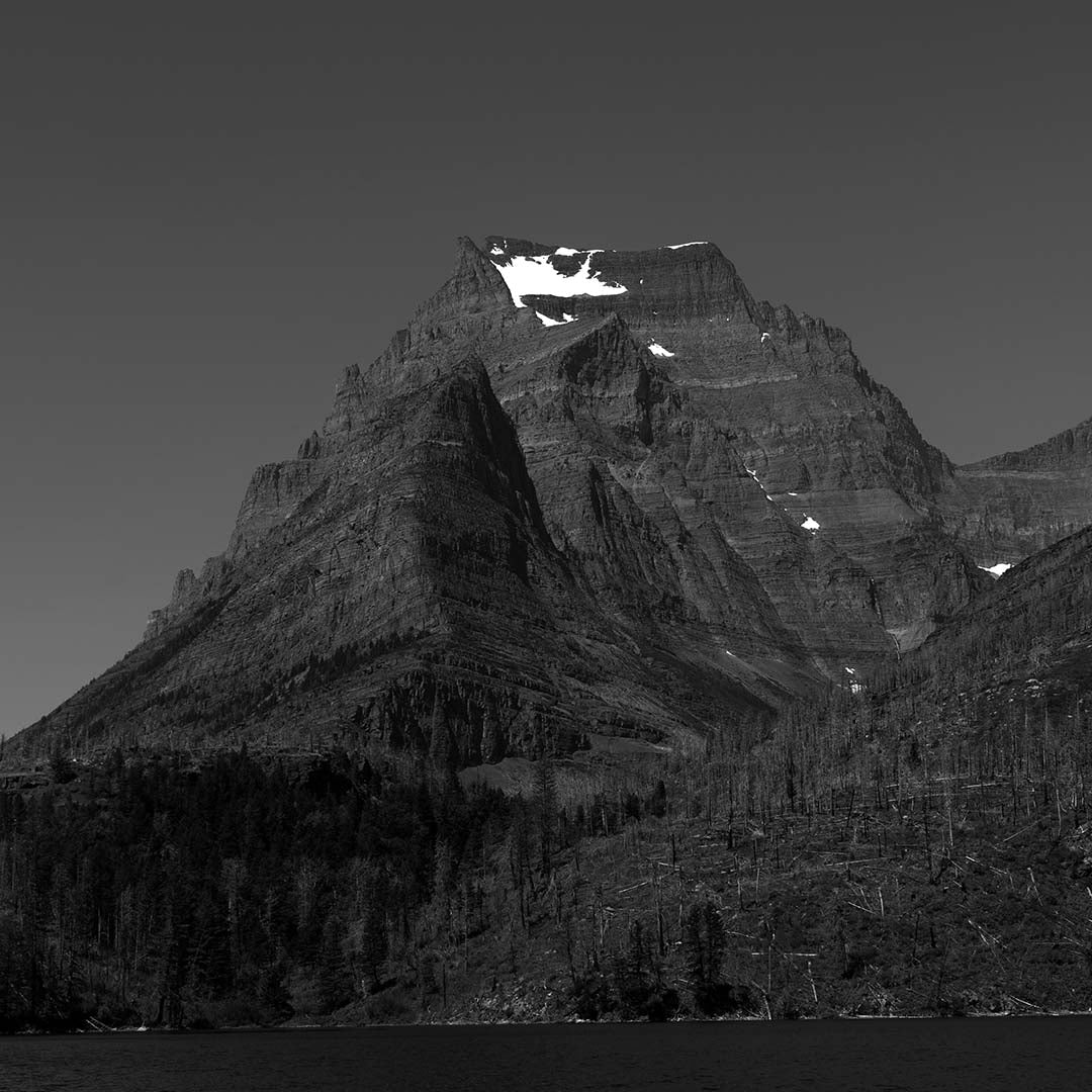 Going-to-the-Sun Mountain (View from Lake Mary, Glacier National Park, Montana) First Edition Sculpture Sculpted Peaks